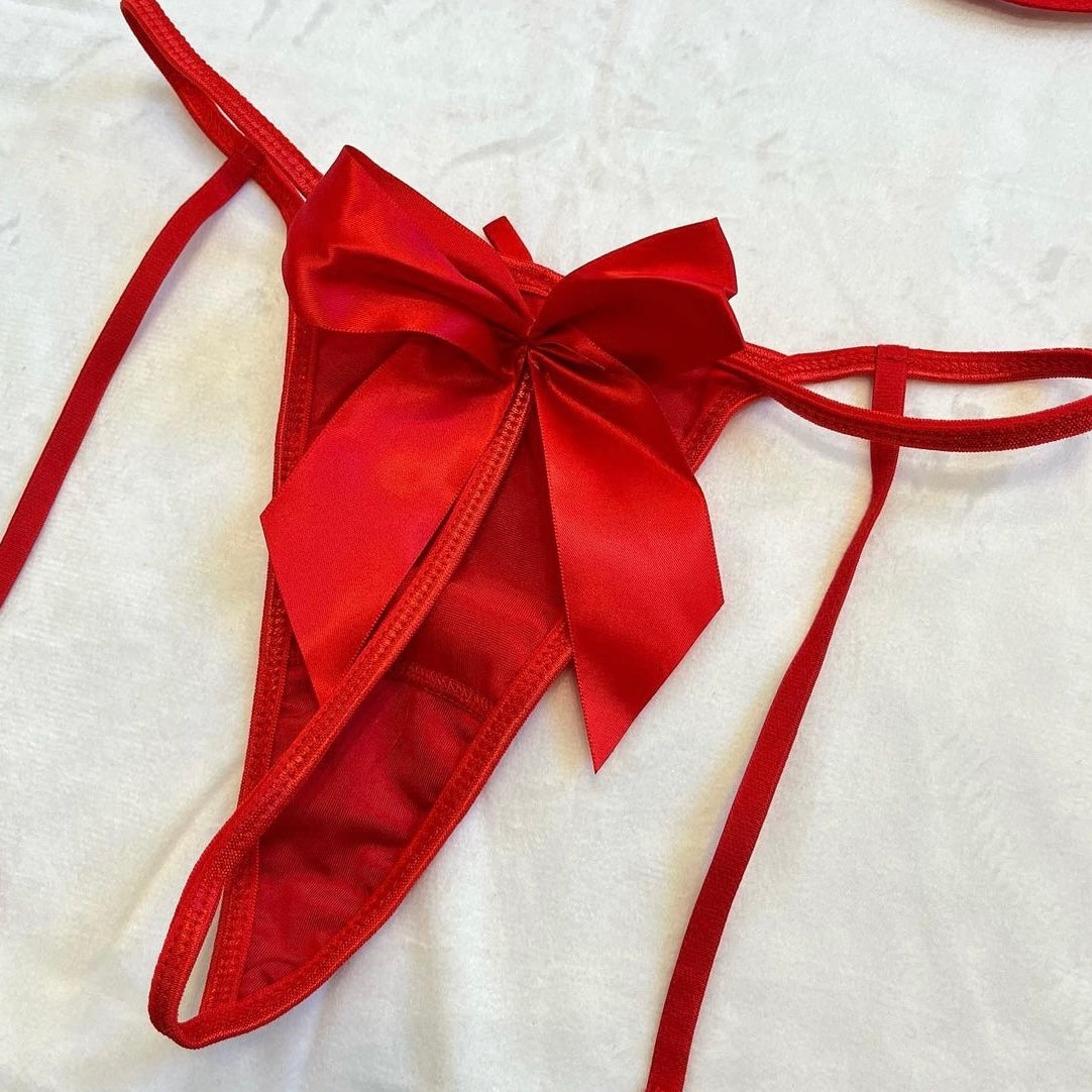 Red bow set