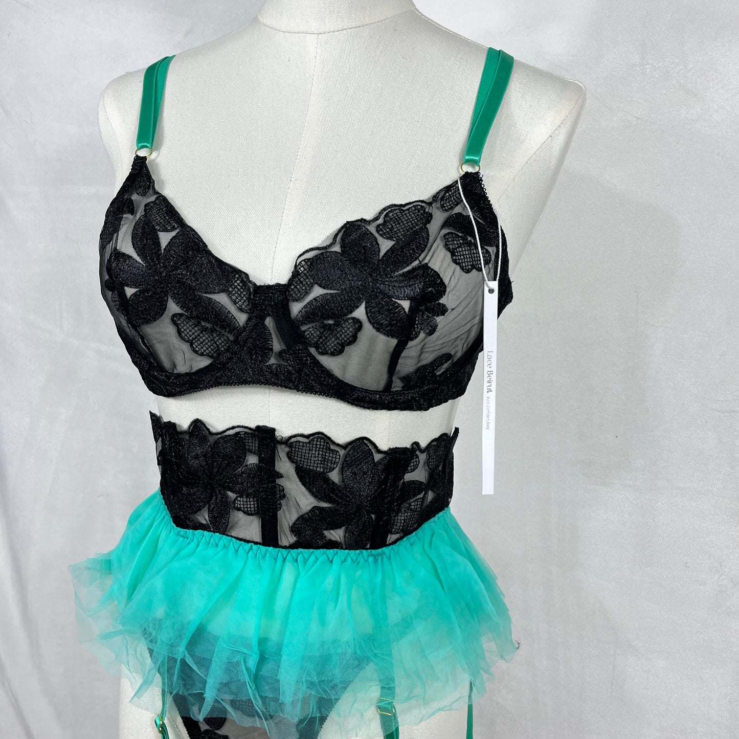 Tulle set (black&green)