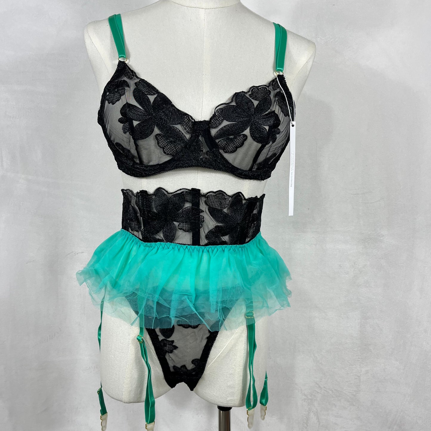 Tulle set (black&green)